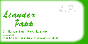 liander papp business card